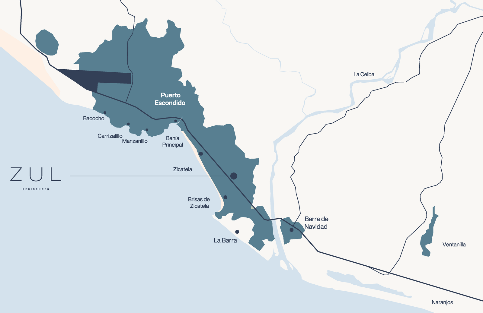 Mapa de ubicación ZUL Residences